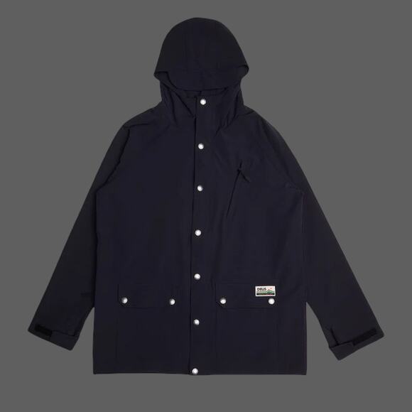 Deus Ex Machina Rambler Anorak Jacket Black Mens Large NWT Water Repellant - Picture 11 of 12